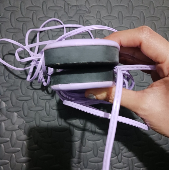 Women Lila purple lace up flat sandals - Picture 9 of 12